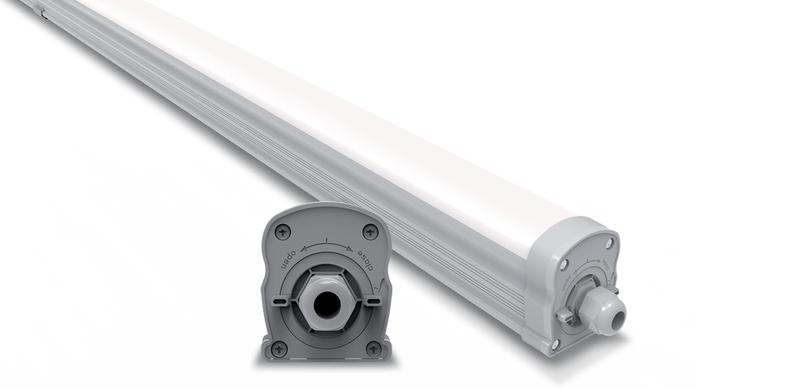 Etanche DENVER 30W 1200mm 4000K 150lm/W Traversant