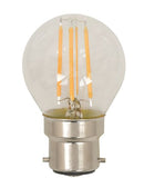 Lot de 2 ampoules P45 filament 4W 2700K dimmable. CRI80.