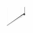 Suspension tubulaire noire GRIP 39W 4000°K 4212Lm opale