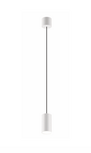 Suspension patère LUCAS 75mm Blanc  RAL9003 4000K 14W 40° ON/OFF