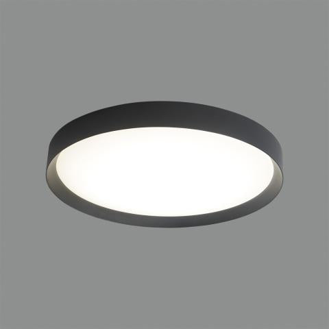 Plafonnier Minsk 3758/40 Noir Texturé, LED 22W 3000K 1679lm, CRI90 CL.I, LED intégré