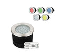 Encastré sol IP68 – 9W RGB+CW-WW Pilotable par télécommande ou smartphone