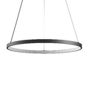 Suspension ronde noire ZERO-IN Ø40CM 26W 3000°K on/off