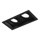 Spots encatrés PLANO petit 2.0 LED 2x6W 2700K Noir