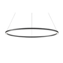 Suspension circulaire noire ZERO DIRECT 1200MM 75W 3000K ON/OFF