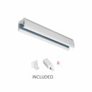 Rail  blanc mat  superficie trois phases 3 mts