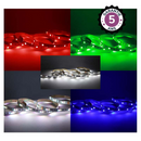 BANDEAU BLC RGB + 4000K 5M 70LED 13W/M  IP20 24V 5ANS