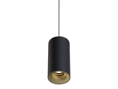 Suspension noire LUCAS 14W 3000K 1400lm 40°