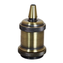 Douille métal E27 avec bague finition bronze