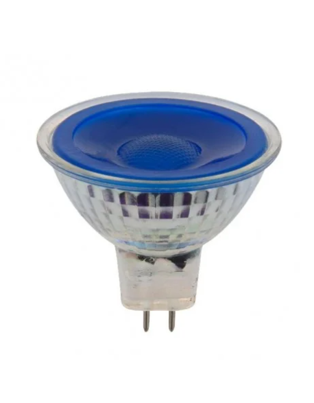 GU5.3 LED COB 5W Bleu 12V AC:DC SPL
