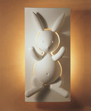 Applique enfants plâtre blanc LAPIN