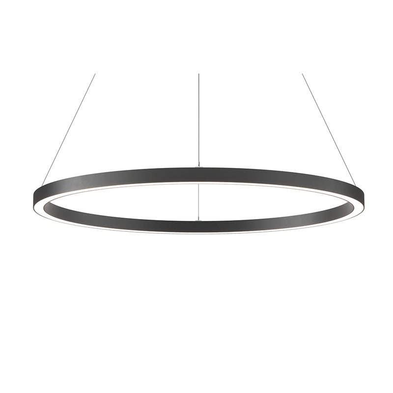Suspension circulaire noire ZERO DUAL 3050MM 325W 3000K ON/OFF