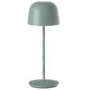 Lampe de table verte sans fil avec une base LED blanc chaud