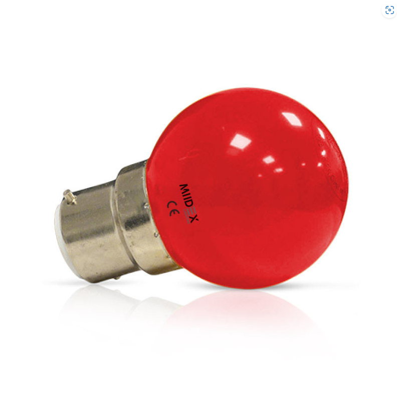 Ampoule LED B22 Couleur Bulb 1W Rouge