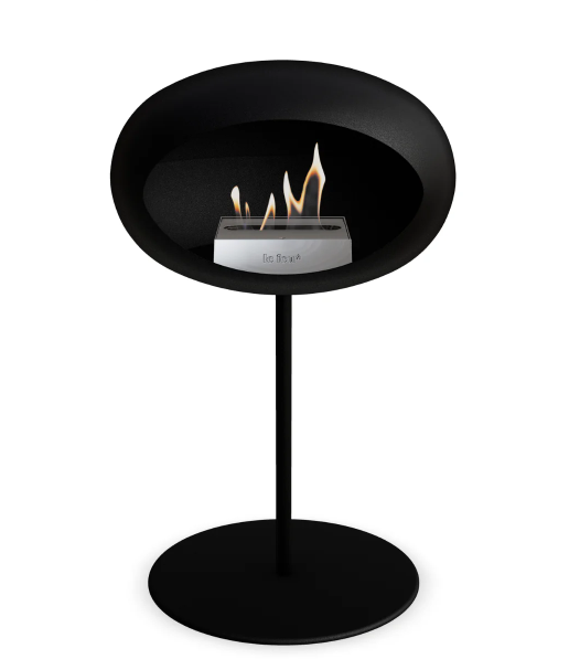 Cheminée Ethanol Steel Bas Noir