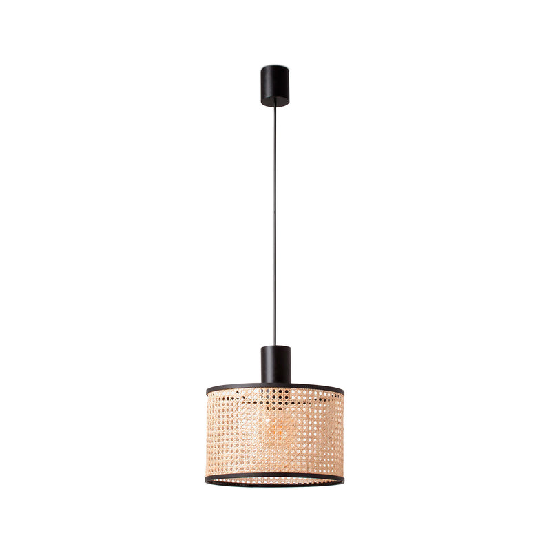 Suspension rotin/noir MAMBO 320 Ø32CM E27