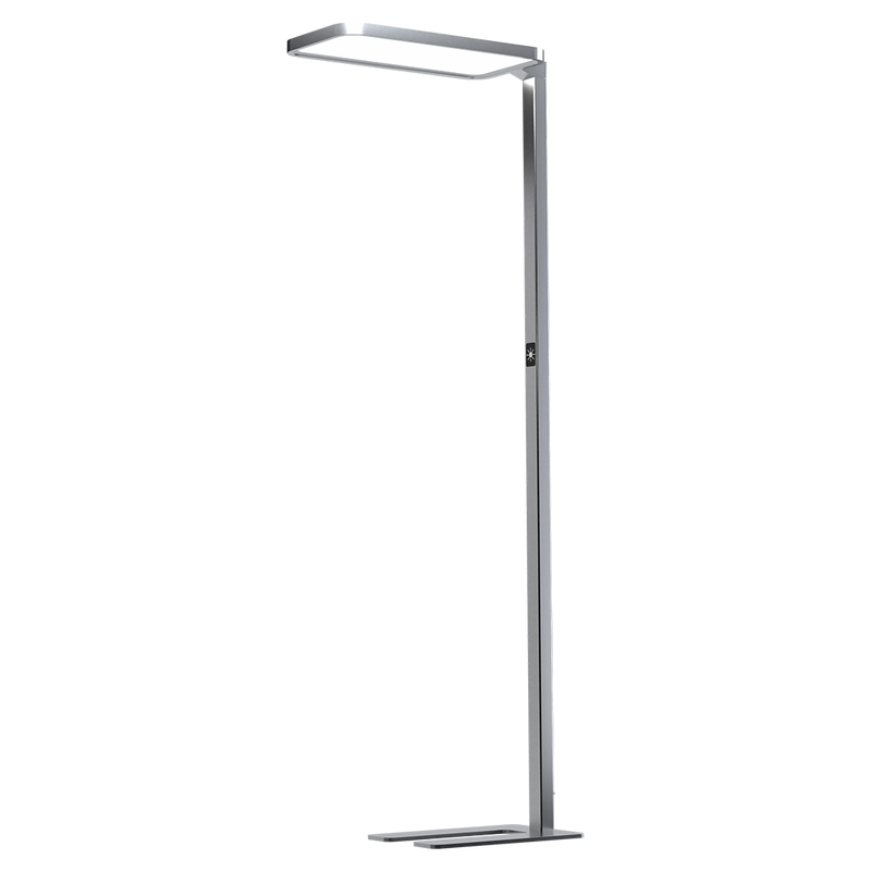 Luminaire sur pied FLOW 610mm Aluminium  RAL9006 4000K 60W UP&DOWN Gradable