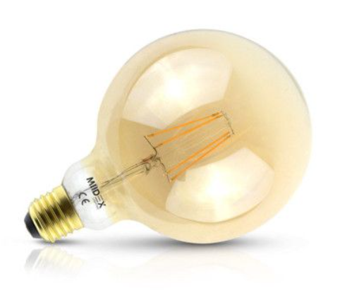 AMPOULE LED E27 G125 FILAMENT 8W 1000 LM 2700K