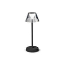 Lampe de table nomade rechargeable noire LOLITA 3000K 250lm IP54