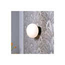 Applique en verre blanc opale QAMAR 230V ampoule G9 IP44