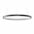Suspension circulaire noire ZERO IN 1000MM 63W 3000°K DALI