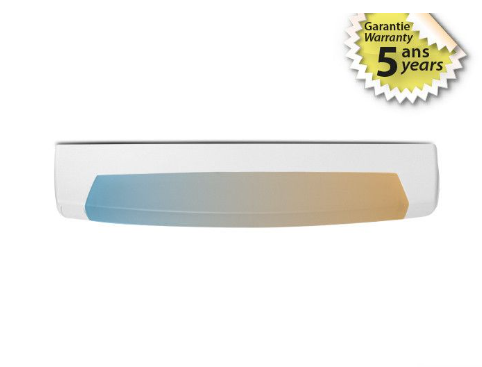 Réglette LED salle de bain COMPACTO 8W CCT 3000/4000°K IP44 avec interrupteur ON/OFF et prise 230V