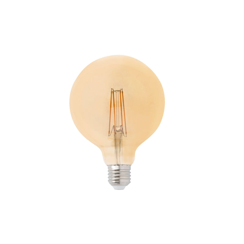 AMPOULE GLOBO FILAMENT LED AMBRE E27 4W 2200K Ø125