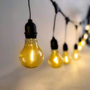 Guirlande 20 ampoules LED FIESTA avec panneau solaire déporté 20 X 0,5W 2700K IP54