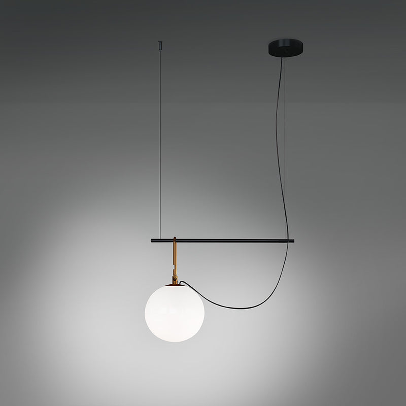 Suspension noir et doré ARTEMIDE NH S1 22 13W 1142Lm