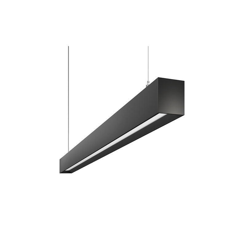 Linéaire suspendu / Saillie WORK 1970mm 59W-230V-3000K -PUSH-Noir