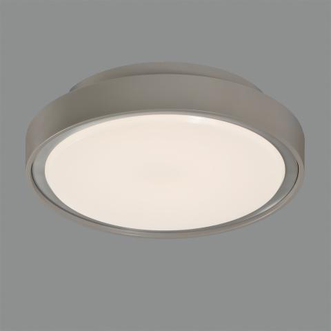 Plafonnier Tilo 2013/30 Gris, LED 15W 3000K 1750lm, CRI90 CL.II IP65, LED intégré