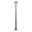 Lampadaire gris METRO solaire et rechargeable