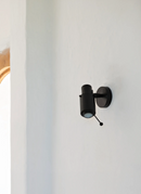 Applique avec interrupteur, Biny Spot, Noir, LED 2700K, L17cm, H21cm, DCWeditions