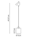 Suspension ILO ILO Ø150mm H170mm en verre E27