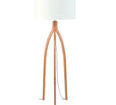 Lampadaire Annapurna- 6030, Bambou/Lin blanc