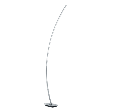 Lampadaire LED en métal noir SOLO