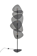 Lampadaire SCREEN 3 Lampes E27 cannage noir