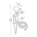 Spot à piquer noir anodisé Aluminium AGO GARDEN 6W 2700°K 568Lm IP66