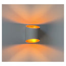 Applique murale blanc/doré up&down HOYA OBLIQUE ampoule G9 5W max