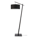 Lampadaire Andes noir, Bambou/Lin noir