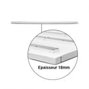 Plafonnier LED blanc CEE 595X595 30W 4000K DALI/PUSH