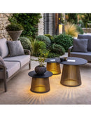 Table basse lumineuse TECKA solaire et rechargeable (Petit modèle)