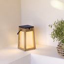 Lanterne solaire TECKA Teck naturel