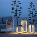 Lanterne solaire et rechargeable TECKALU 45cm Aluminium blanc DURATEK