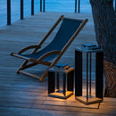 Lanterne solaire et rechargeable TECKALU 65cm Aluminium noir DURATEK