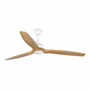 Ventilateur de plafond en bois naturel avec éclairage intégré