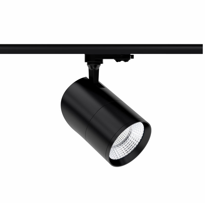 Spot LED pour rail noir orientable