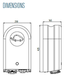 Borne électrique 1 prise 16A NF ou 32A jusqu'à 22KW triphasé