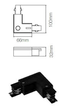 Connecteur de rail et profilé noir