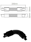 Liaison facile profilé noir - connecteur pour magasin et boutique